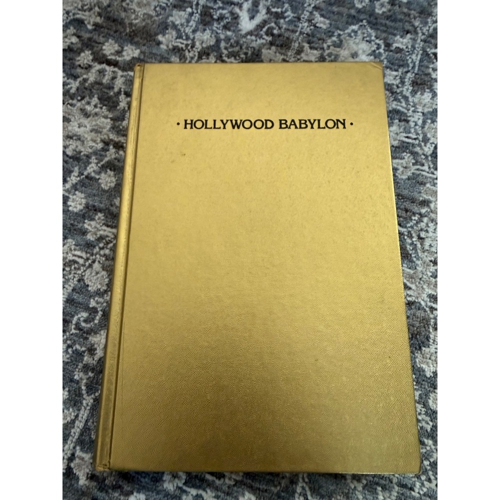 Hollywood Babylon Kenneth Anger Hardcover Gold Edition Film History Scandal Book